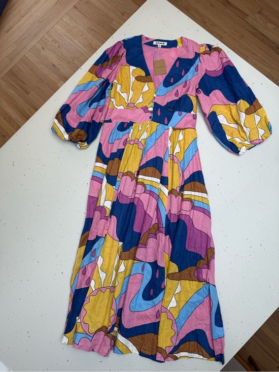 Boden Dresses & Skirts - Boden NWT Linen Puff Sleeve Maxi Dress US 10R